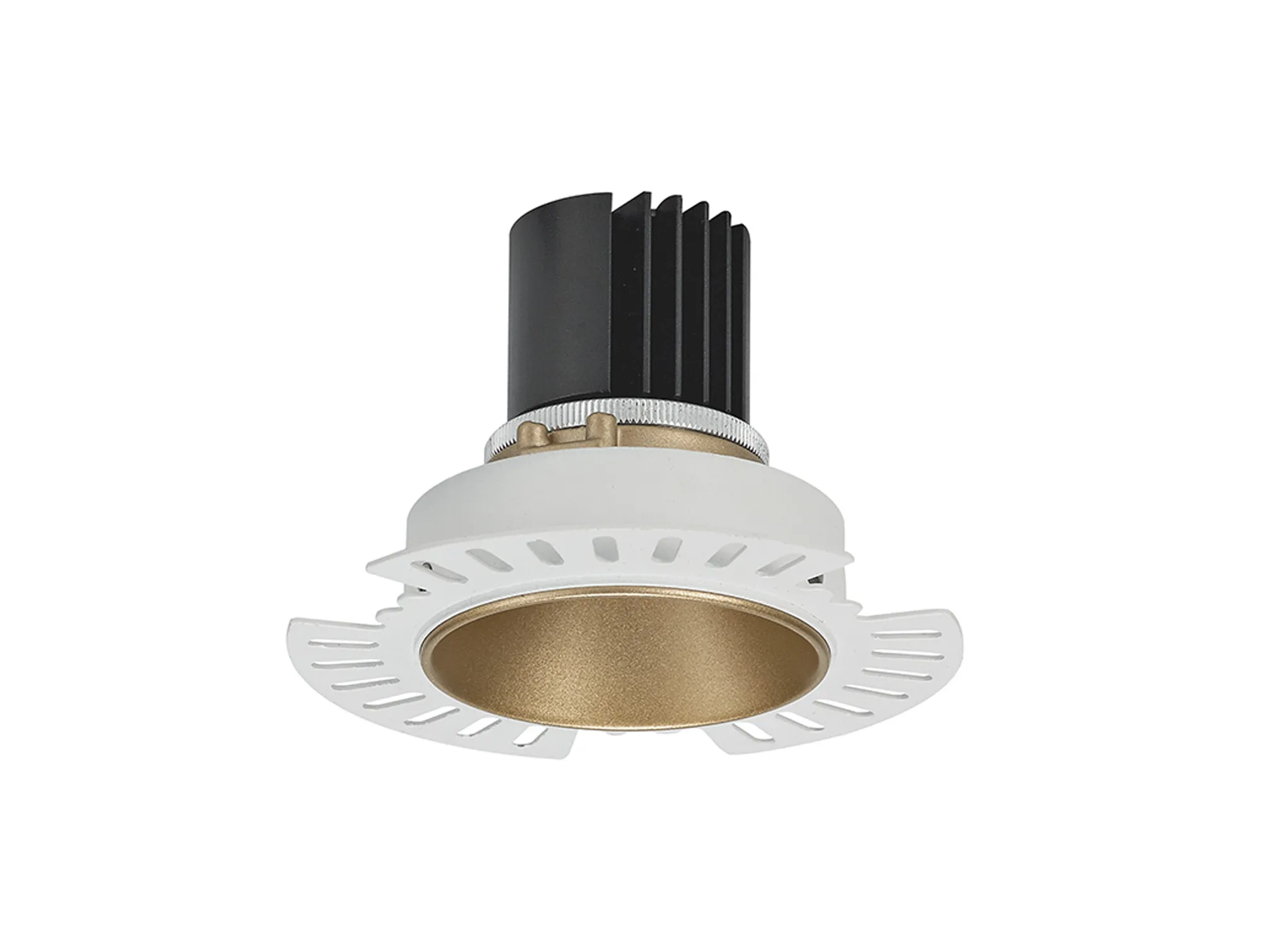 Basy 9 Tridonic Powered 9W 4000K 890lm 24° CRI>90 LED Engine, 250mA Gold Fixed Recessed Spotlight, IP20 DM201785  Dlux Basy 9